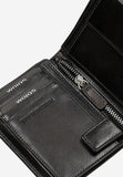 Wojas Brown Classic Leather Wallet with Zipper | 9112952
