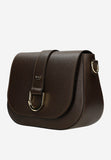 Wojas Chocolate Brown Leather Crossbody Bag | 8038552