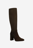Wojas Brown Velour Leather Knee High Boots | 7104182