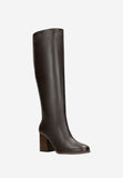 Wojas Chocolate Brown Leather Knee High Boots | 7113652