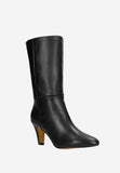Wojas Black Leather Ankle Boots with Logo | 5532851