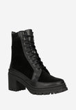 Wojas Black Insulated Combined Leather Ankle Boots | 6415671