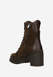 Wojas Brown Insulated Combined Leather Ankle Boots | 6415672