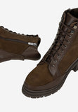Wojas Brown Insulated Combined Leather Ankle Boots | 6415672