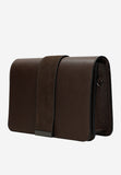 Wojas Dark Brown Leather Crossbody Bag | 8018772