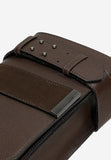 Wojas Dark Brown Leather Crossbody Bag | 8018772