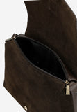 Wojas Chocolate Brown Combined Leather Crossbody Bag | 8039572