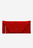 Wojas Red Velour Leather Crossbody Bag | 8046665