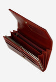 Wojas Red Patent Leather Snap Wallet | 9112835