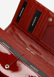 Wojas Red Patent Leather Snap Wallet | 9112835