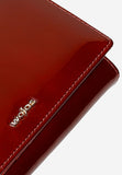 Wojas Red Patent Leather Snap Wallet | 9112835