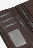 Wojas Dark Brown Large Leather Snap Wallet | 9112452