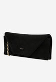 Wojas Black Velour Leather Crossbody Bag | 8046661
