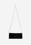 Wojas Black Velour Leather Crossbody Bag | 8046661