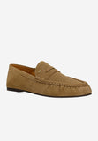 Wojas Light Brown Velour Leather Loafers | 4638063
