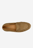 Wojas Light Brown Velour Leather Loafers | 4638063