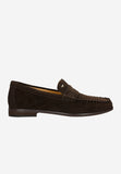 Wojas Brown Velour Leather Loafers | 4637962