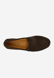 Wojas Brown Velour Leather Loafers | 4637962