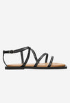 Wojas Black Leather Sandals | 76004-51