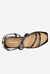 Wojas Black Leather Sandals | 76004-51