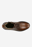 Wojas Brown Insulated Leather Biker Boots | 6402752