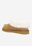 Wojas RELAKS Women's Light Brown Leather Slippers with Merino Wool | 3400064