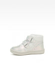 Bartek Girls' Silver Prophylactic Leather Ankle Sneakers | 91764-025