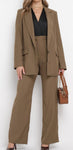 Italian-style Oversize Blazer and Wide Pants Set | C25T210