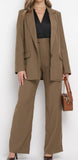 Italian-style Oversize Blazer and Wide Pants Set | C25T210