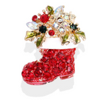 Santa's Red Boot Brooch - Broszka | BR0-225