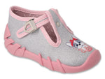 Befado Gray Daycare Slippers with Dog Pattern SPEEDY | 110P479