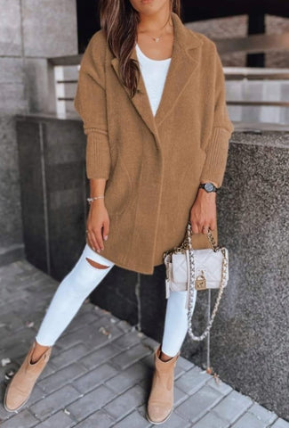 Caramel Brown Classic Alpaca Coat | ALPC-Ca