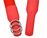 CC Red Stretchy Belt with Silver Buckle | HAL-398