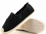 Women's Black CC Espadrilles Slip-On Flats | 1936-1