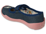 Befado Dark Blue Daycare Slippers / Sneakers with Heart Pattern - BLANCA | 114X489