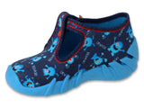Befado Dark Blue Daycare Slippers / Sneakers whit Ufo Pattern SPEEDY | 110P476