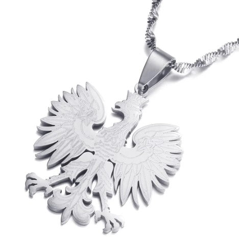 Stainless Steel Polish Eagle Necklace | BLU-0511