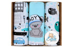 100% Cotton Baby Boy Swaddles Set of 3 - Pieluchy 3-PAK  | 3451