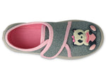 Befado Dark Gray Bear School-Daycare Slippers / Sneakers BOOGY | 660X050