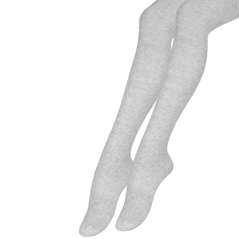 Girl's Gray Cotton Tights | TRG750-G