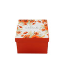 White Porcelain Cup with Saucer with Poppies Pattern - 250 ml | DUO-M02