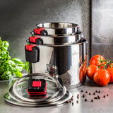 ZWIEGER KOMPACT Cookware 6-elements Set with FOLD'in System | GZK-2569