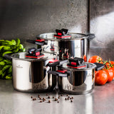 ZWIEGER KOMPACT Cookware 6-elements Set with FOLD'in System | GZK-2569