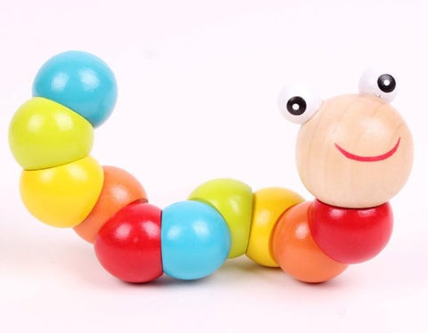 Colorful Bending Wooden Caterpillar | ALH239