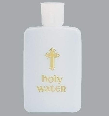 White Plastic Bottle for Holy Water | BWS-01