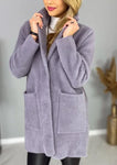 Classic Gray Alpaca Coat | 19IB67-GR