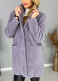 Classic Gray Alpaca Coat | 19IB67-GR