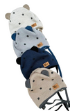 Boys' Tied Beanie With Decorative Ears ~ 0-12 months | KU684