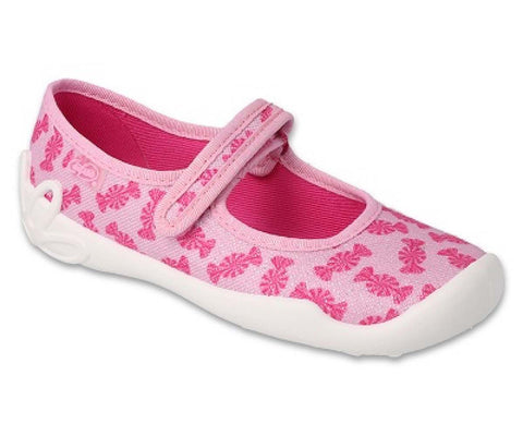Befado Pink Daycare Slippers / Sneakers with Candy Pattern - BLANCA | 114Y524
