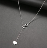 Infinity Heart Stainless Steel Necklace | LH8818